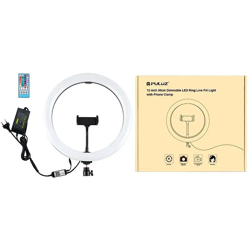 Кольцевая LED лампа Puluz PU411EU 12` [78210] - фото 2