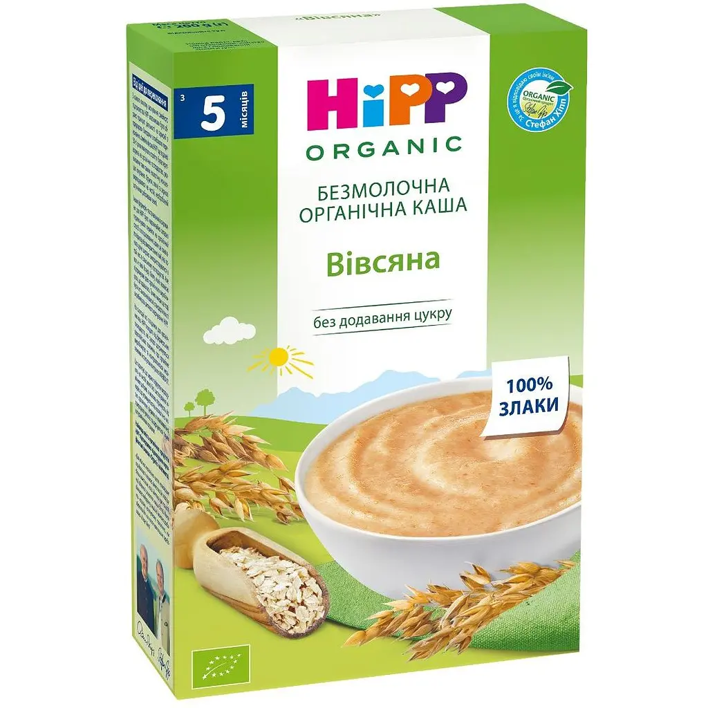 Безмолочна каша HiPP Organic Вівсяна 200 г - фото 2