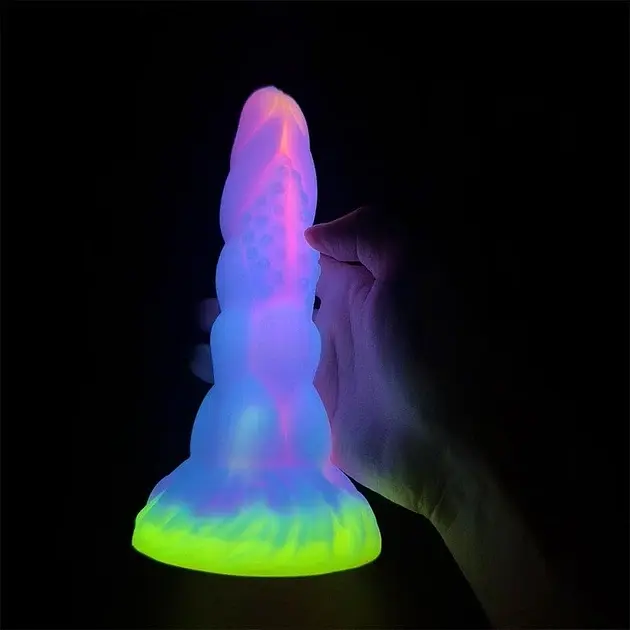 Фалоімітатор I’MCUM Galaxy Glow 20.7 см Світиться у темряві Різнокольоровий (IM-KYJ255-3) - фото 5