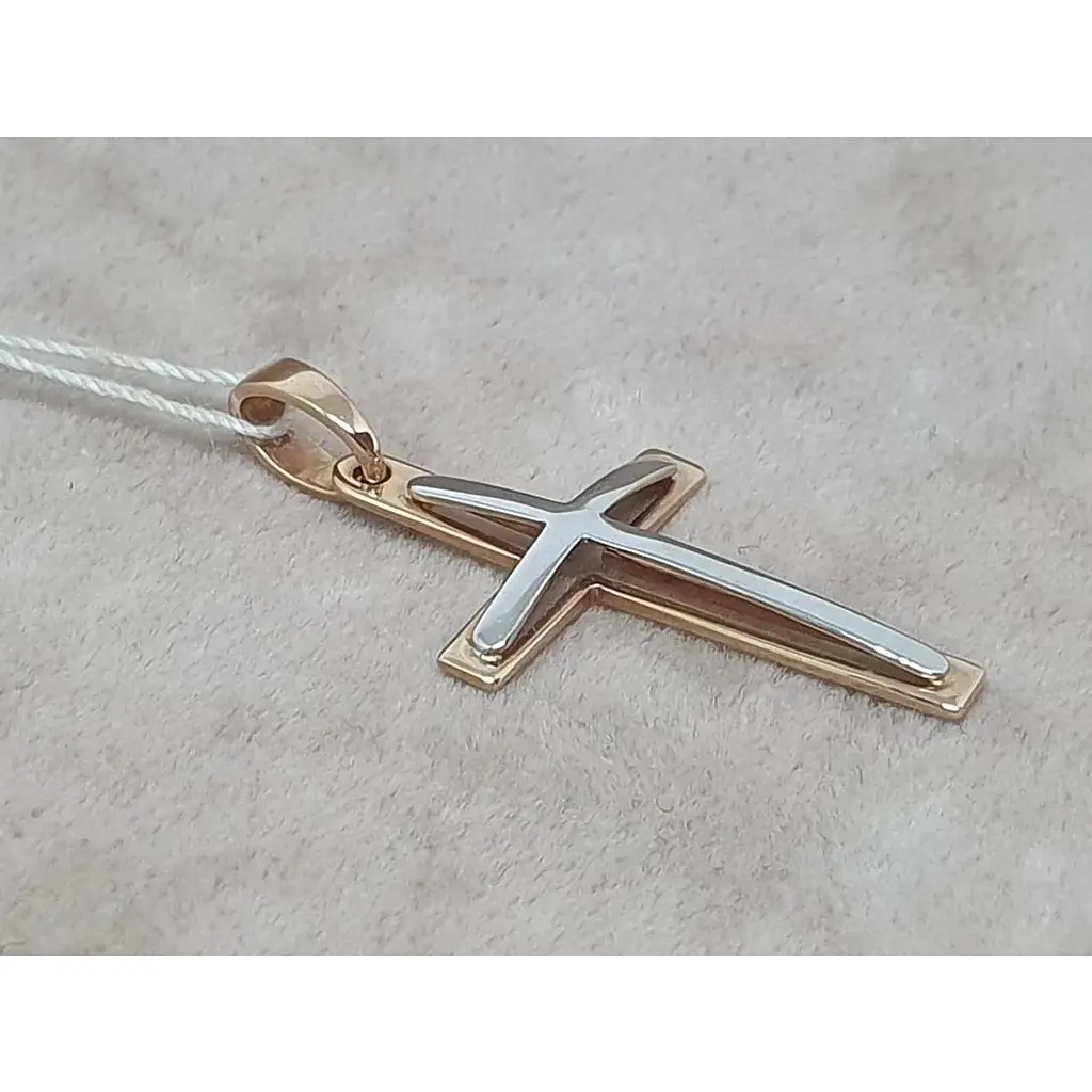 Золотой крестик Tango. 250067 - фото 2