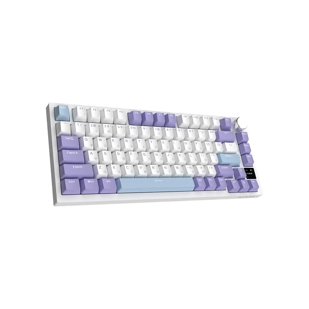 Клавіатура Ajazz AK820 Pro Flying Fish Switch Purple RGB USB/Wireless/Bluetooth UA Purple (AK820PRO-FF-PWB) - фото 5