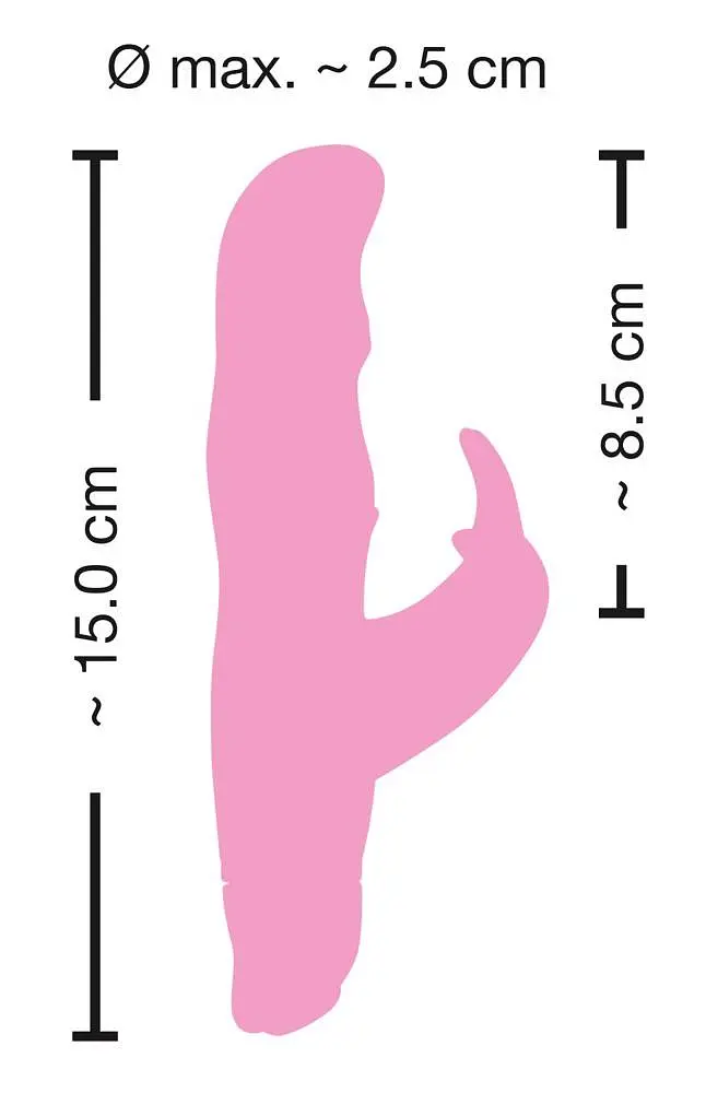 Вібратор-кролик Sweet Smile G Bunny 15 см рожевий - фото 3