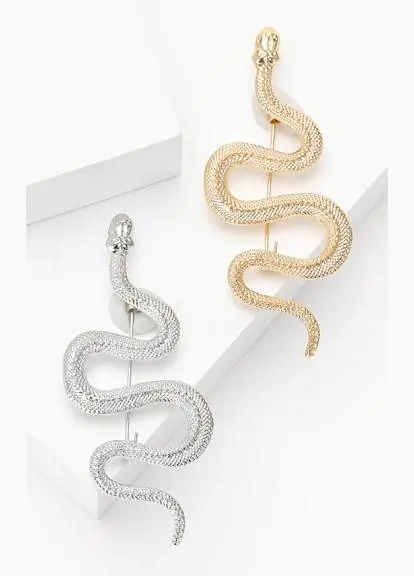 Брошь Змея женская брошь-булавка - фото 4