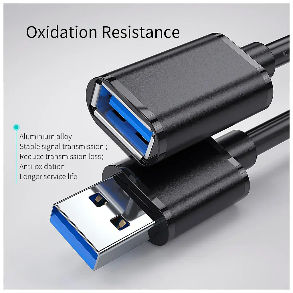 Дата кабель USB 3.0 AM/AF 1.5m Essager (EXCAM-YTA01) - фото 9