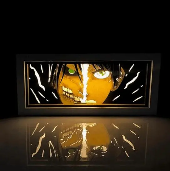 Світильник нічник 3D Атака титанів Ерен Егер Attack on Titan Eren Yeager 20 см NL3D AT EY - фото 2