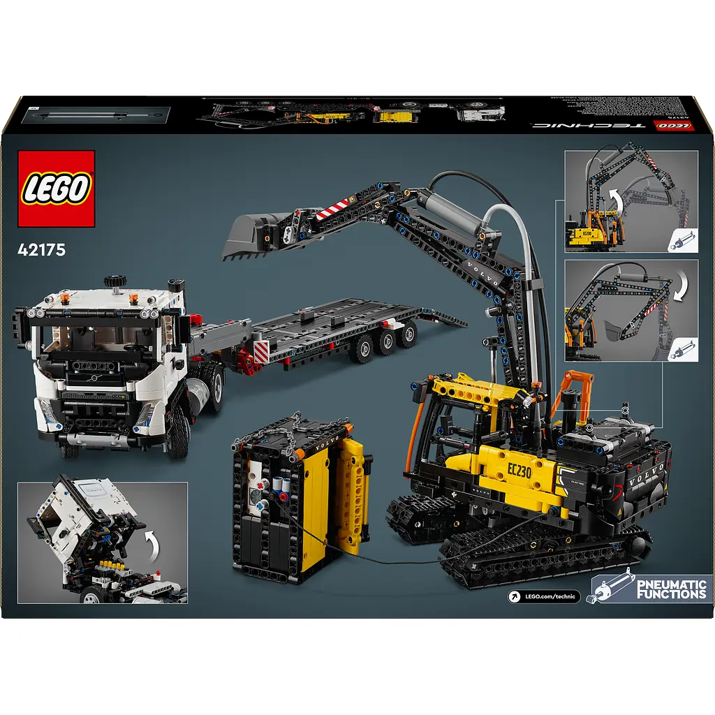 Конструктор LEGO Technic Грузовик Volvo FMX и Электрический экскаватор EC230, 2274 деталей (42175) - фото 2