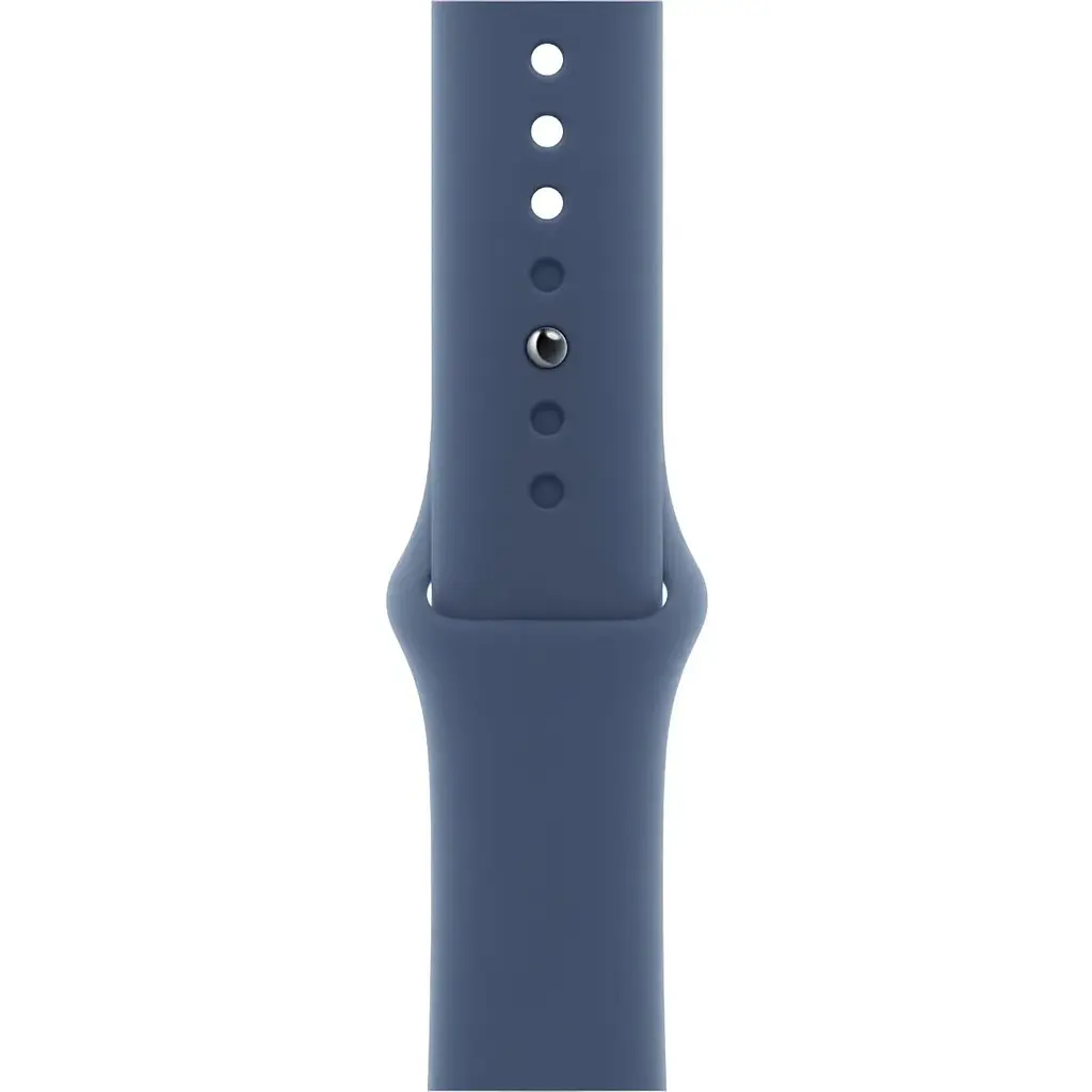 Apple Watch Series 10 GPS 46mm Silver Aluminum Case with Denim Sport Band M/L MWWM3 - фото 3