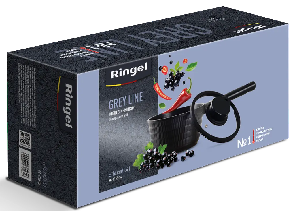 Ківш Ringel Grey Line 1.4 л 16 см kuh0016441 - фото 6