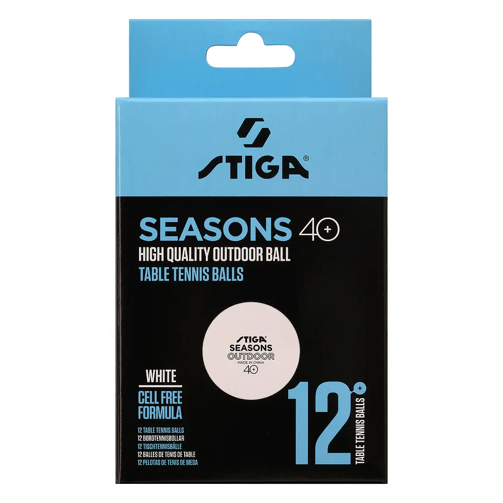 М'ячі для настільного тенісу Stiga Seasons, White 12 шт (1110-2810-12) - фото 2