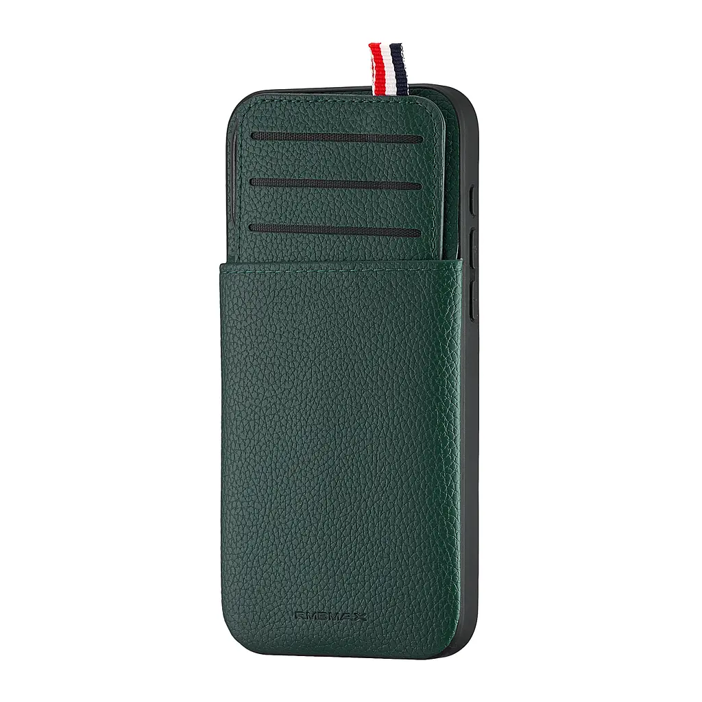 Чохол Jinduka Leather Pocket iPhone 15 Pro Max Green - фото 4