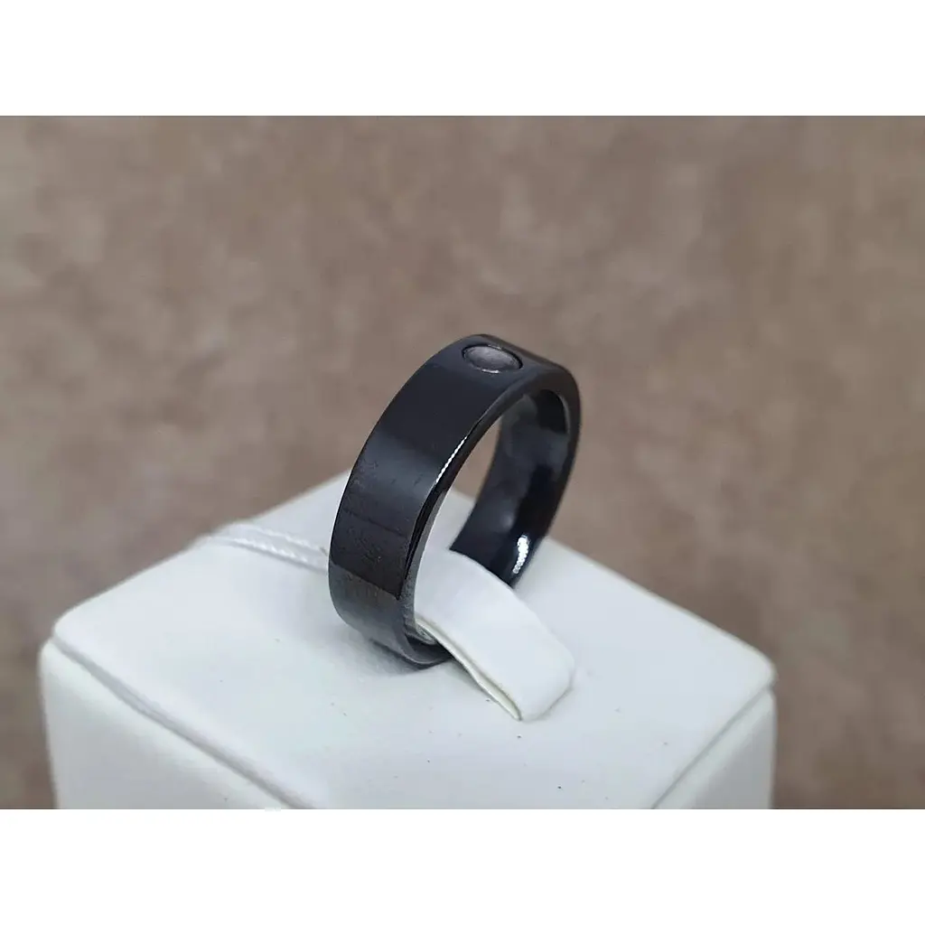 Серебряное кольцо Aurora с керамикой. С1142Ч 18 - фото 3