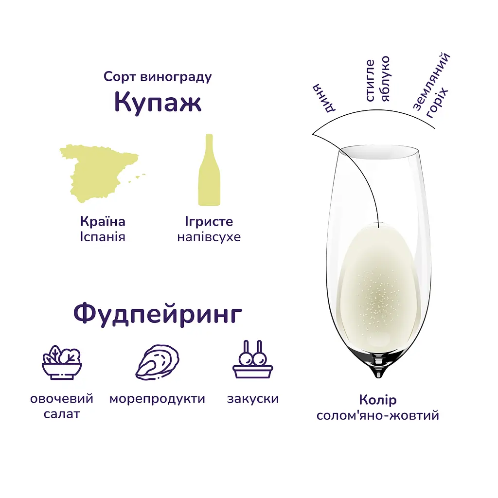 Вино ігристе Jaume Serra Cava Semi Seco, біле, напівсухе, 11,5%, 0,75 л (16044) - фото 2