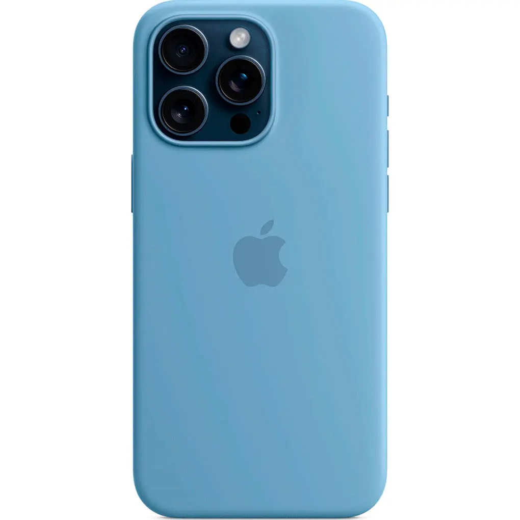 Чохол Silicone Case with MagSafe для Apple iPhone 15 Pro Max Winter Blue AAA [93254] - фото 2