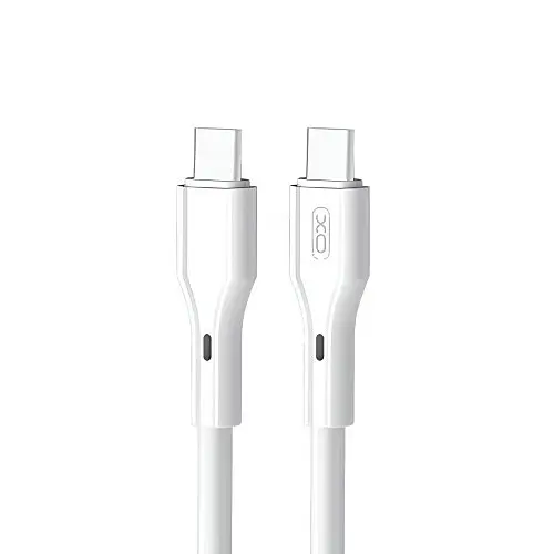 Кабель XO NB-Q231B Rock Series Type-c to Type-C 60W Data Cable Білий