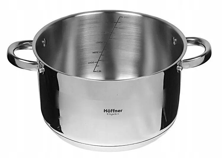 Набір каструль з кришками Hoffner HF-4486 нержавіюча сталь 9 шарове дно - фото 3