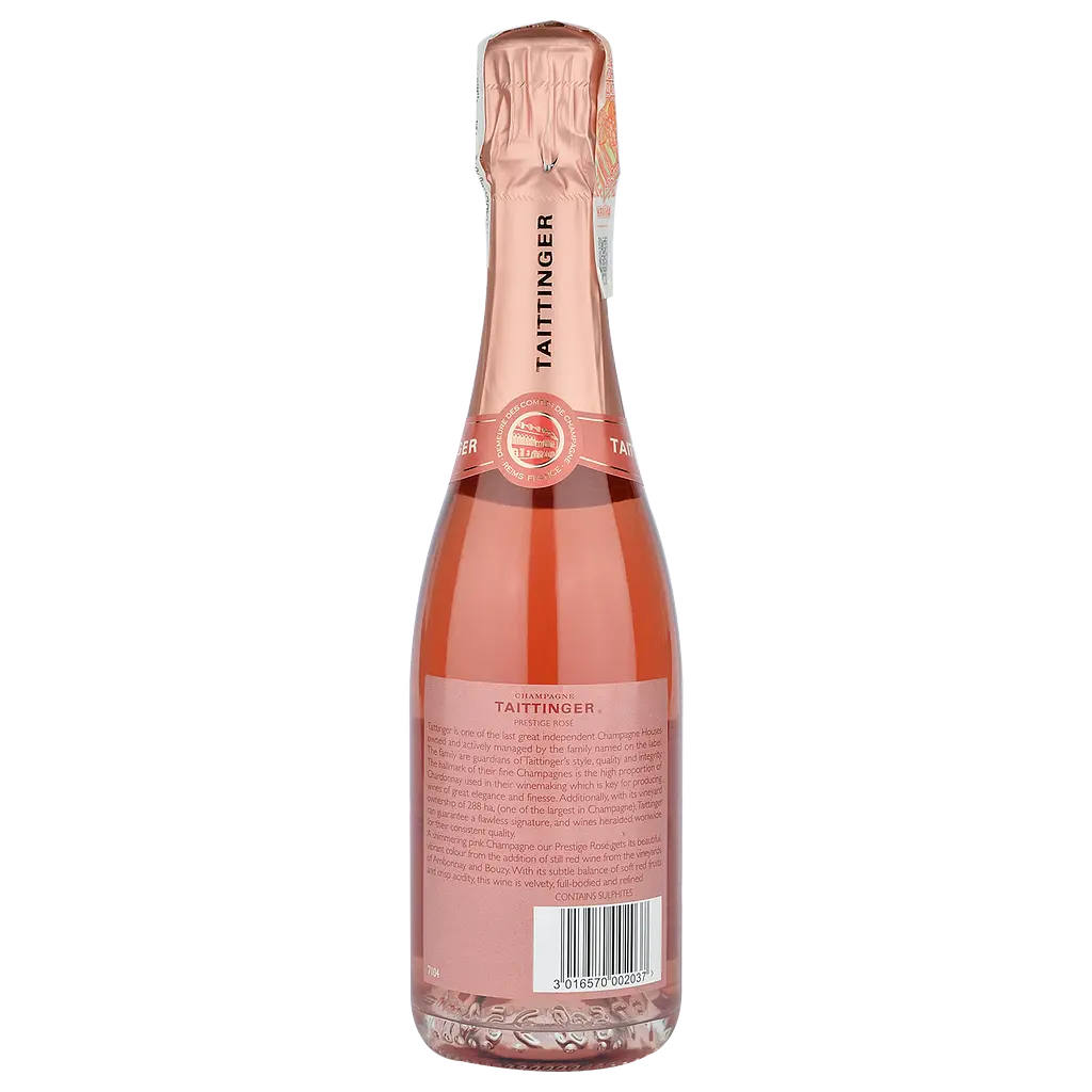 Шампанське Taittinger Prestige Rose, рожеве, брют, 12,5%, 0,375 л (4658) - фото 2