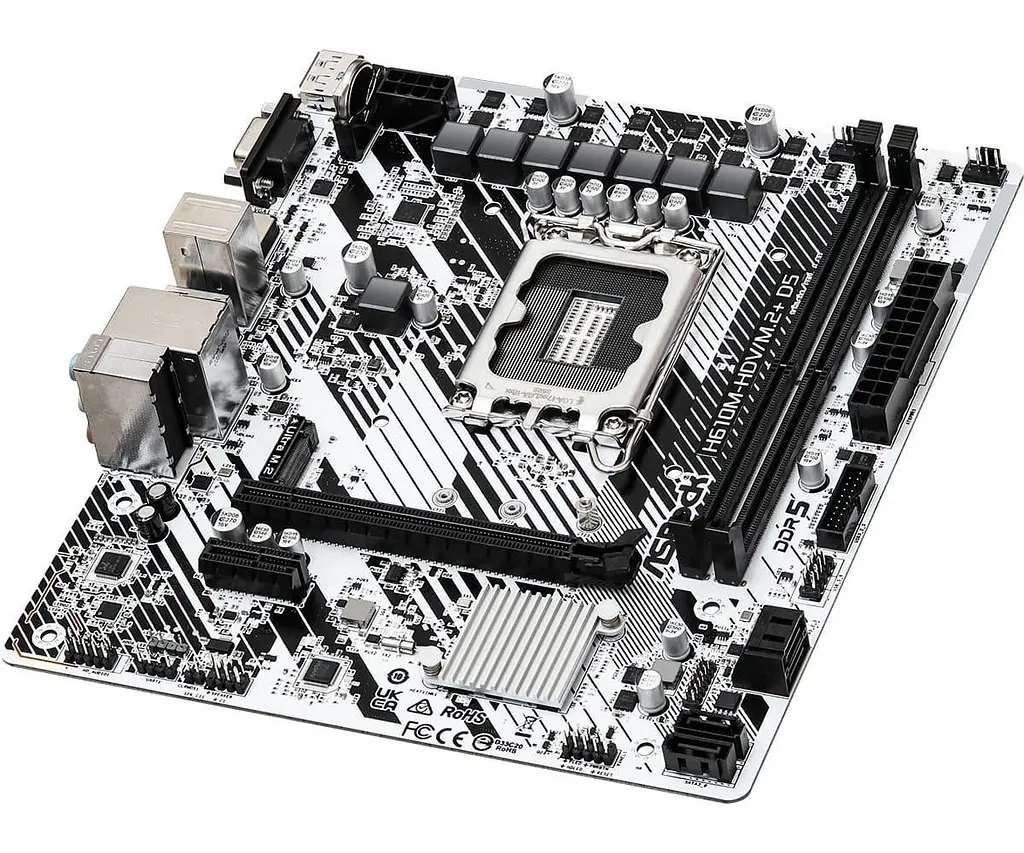 Материнська плата AsRock H610M-HDV/M.2+ D5 (H610M-HDV/M.2+ D5) (Socket 1700, Intel H610, Micro-ATX) - фото 3
