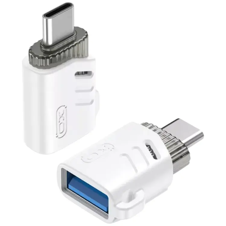 Перехідник XO NB256B USB-A female to Type-C White