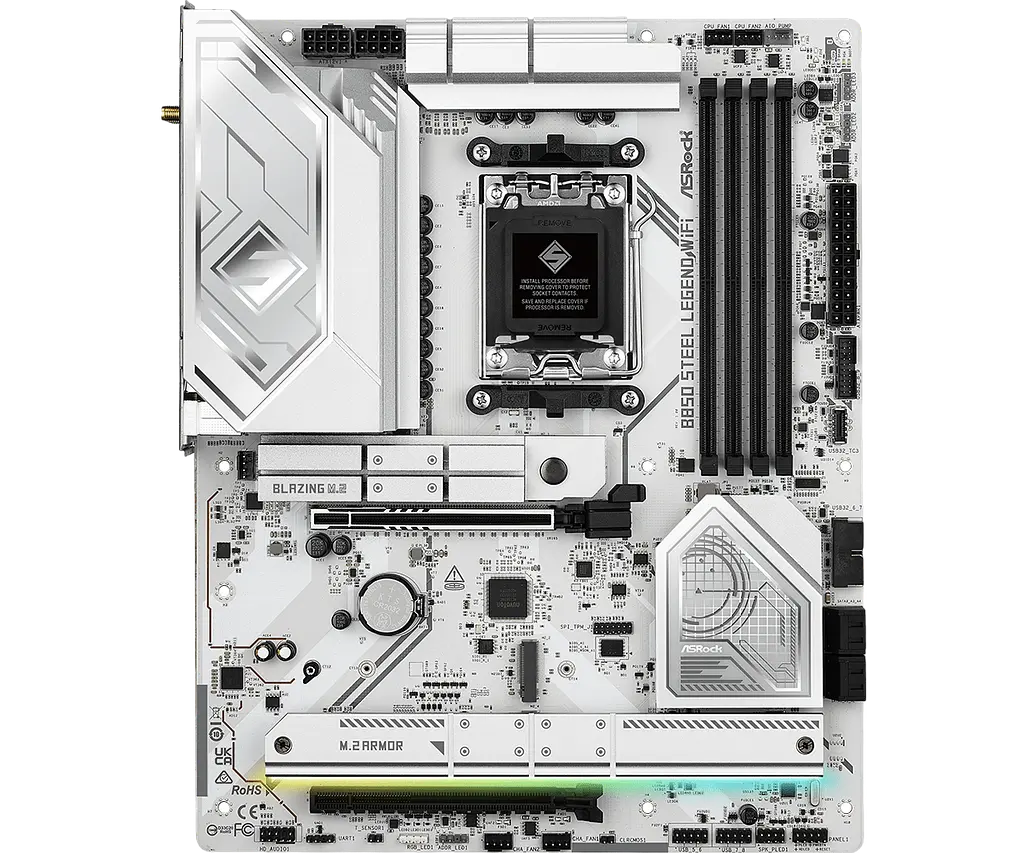 Материнська плата ASRock B850 Steel Legend Wi-Fi Socket AM5 (B850 Steel Legend WiFi) Б/В - фото 4