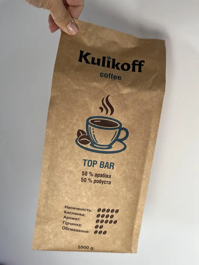 Кава в зернах KULIKOFF TOP BAR 1 кг
