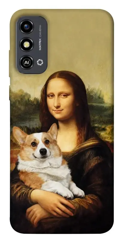 TPU чохол Demsky Mona corgi для ZTE Blade A53