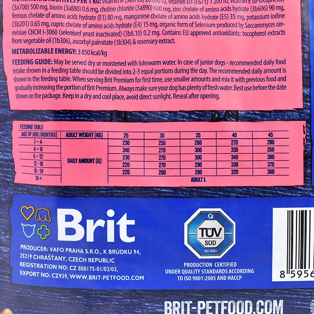 Сухий корм для цуценят великих порід Brit Premium Dog Junior L з куркою 3 кг - фото 4