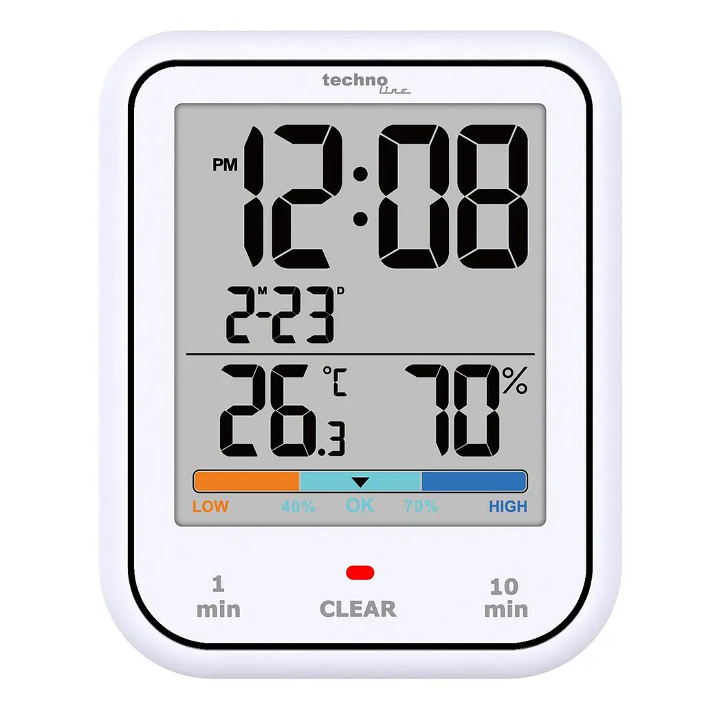 Термогігрометр Technoline WT380 White (WT380), Білий - фото 2