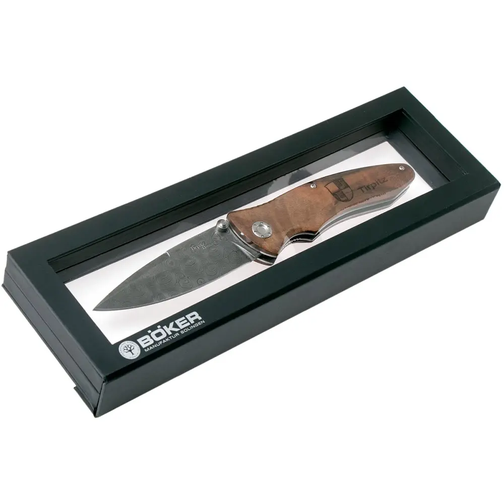 Ніж Boker Tirpitz Damascus Wood - фото 8