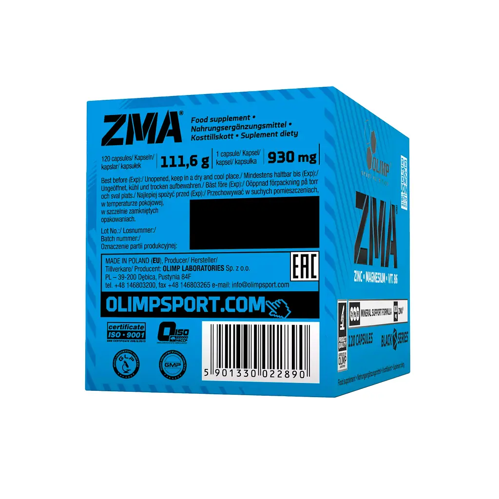 Бустер тестостерону Olimp ZMA 120 капсул (Ф001708) - фото 3