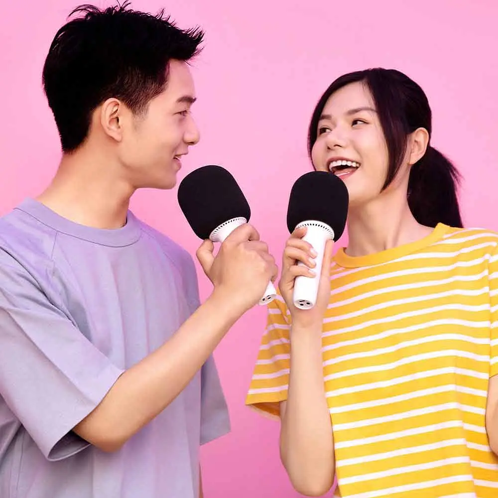 Караоке-мікрофон Xiaomi Yhemi Karaoke Microphone 2 (YMMKF005) White - фото 6