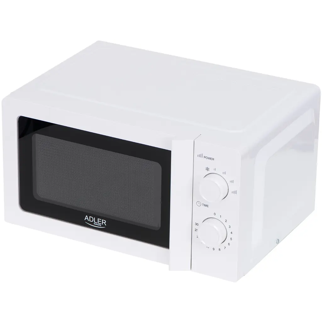 Микроволновая печь Adler AD 6205 20л/ 700Вт/ мех.управл./ откр.ручкой/ белая - фото 3