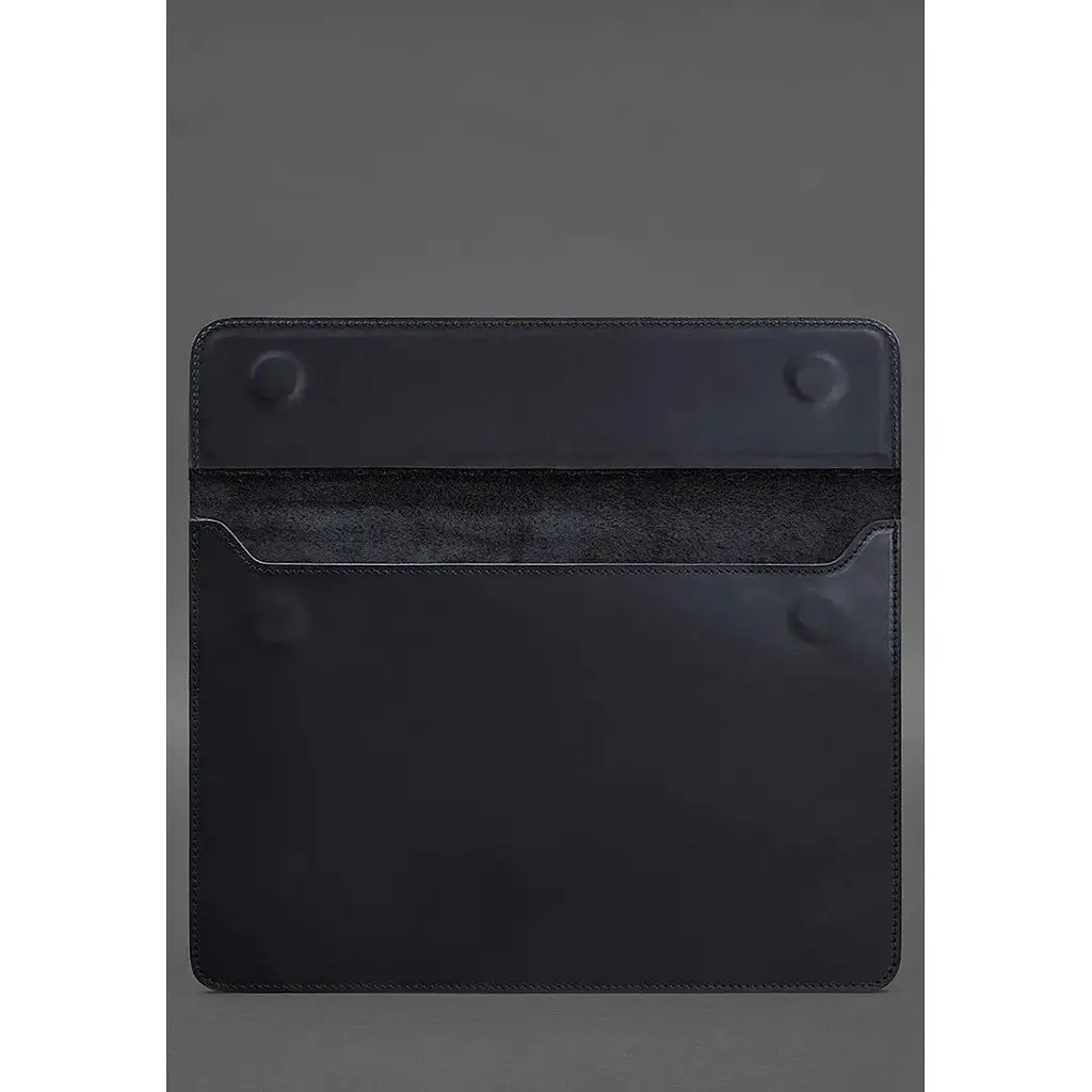 Шкіряний чохол-конверт BlankNote Crazy Horse на магнітах для MacBook 16 дюймів Синій - фото 2