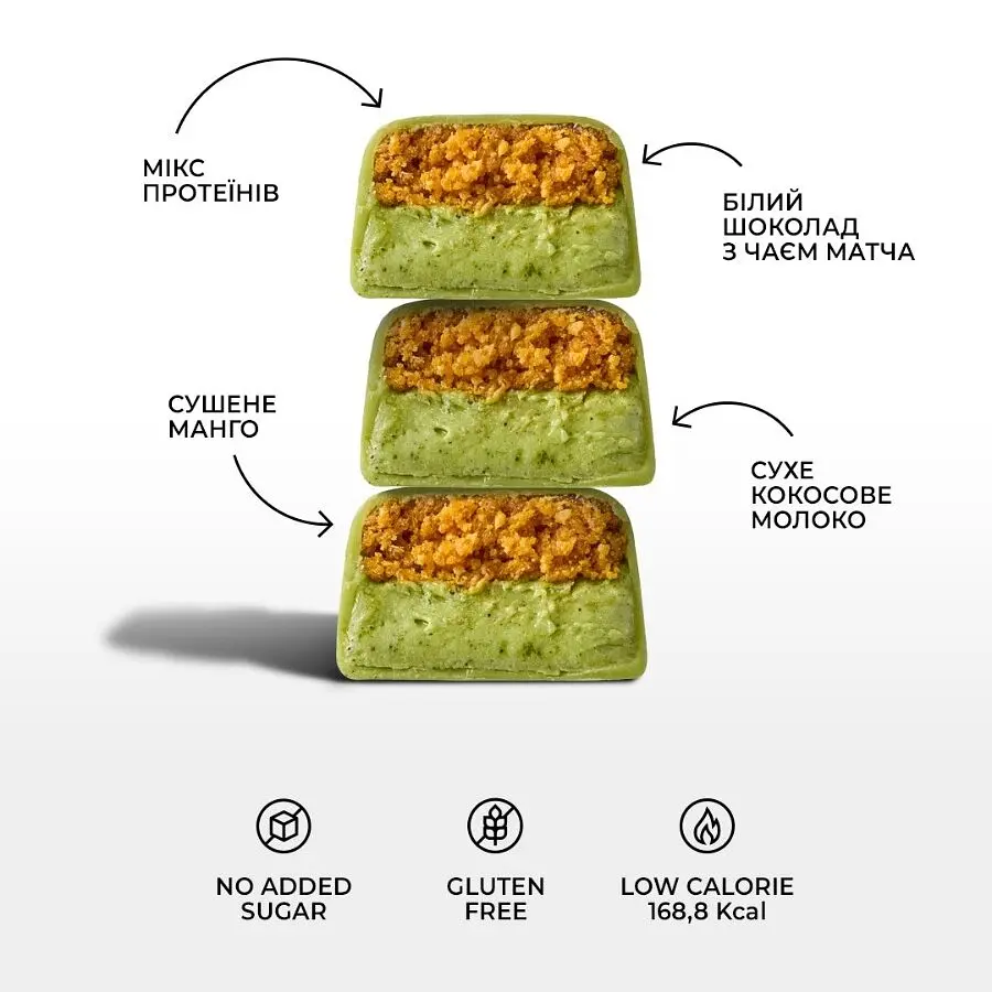 Батончик Spacefood Space Bite Protein Bar Mango Matcha, 45 грам - фото 3