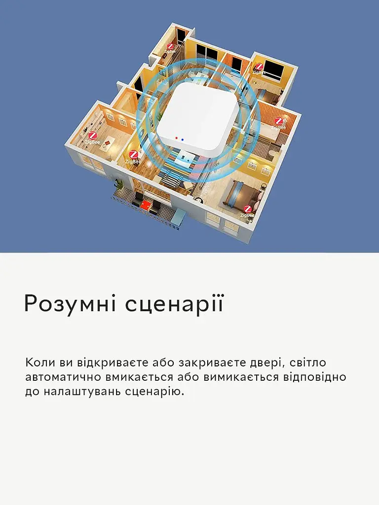 Шлюз Tuya Zigbee 3.0 Gateway Hub Smart Home Wireless, White - фото 5