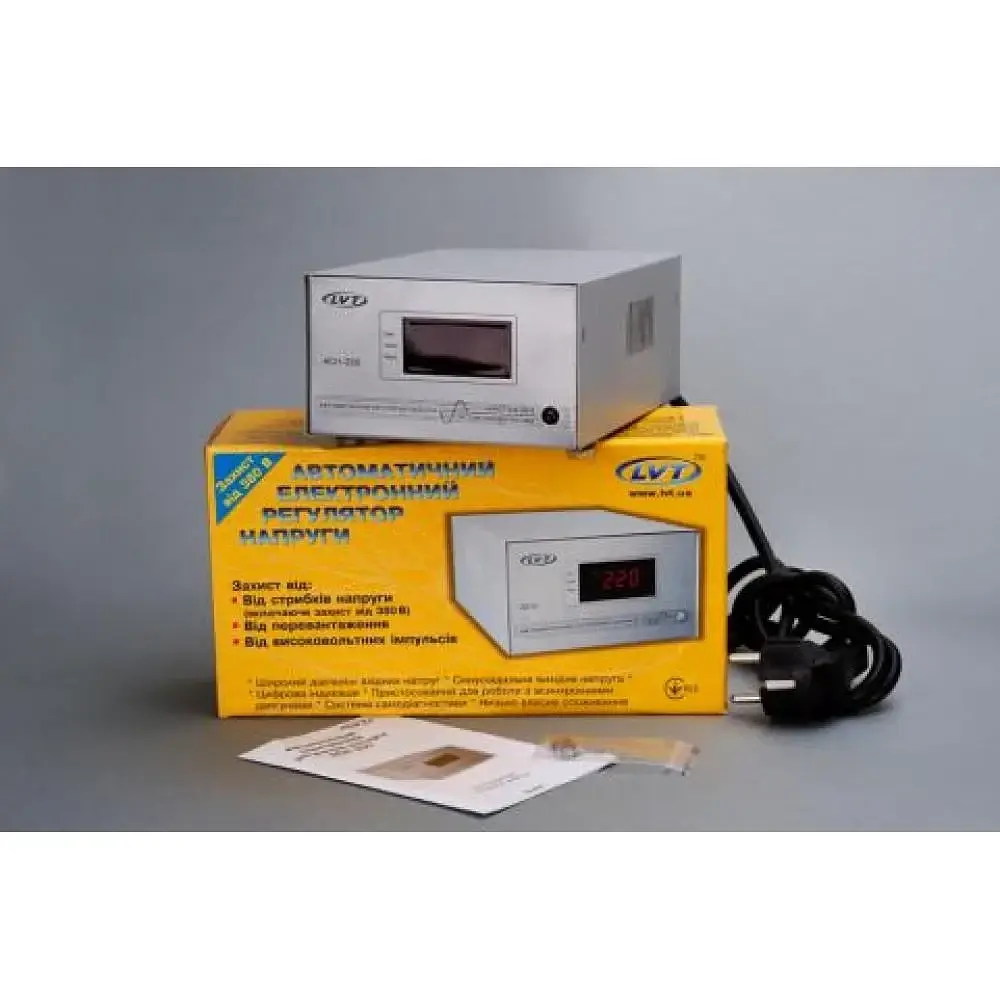 Стабілізатор напруги LVT АСН-250 релейний 250 Вт 30412 - фото 3