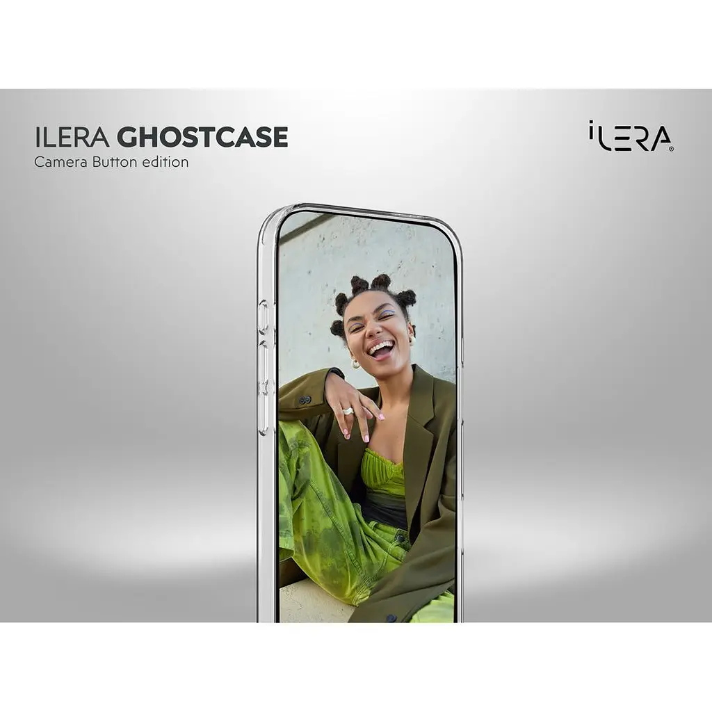 Чохол iLera GhostCase Camera Button with MagSafe для Apple iPhone 17 Pro Transparent (iLGCAClCaBk17Pr) [150399] - фото 9