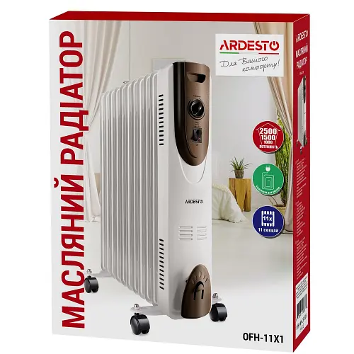 Масляний обігрівач Ardesto OFH-11X1 (2500 Вт) - фото 10