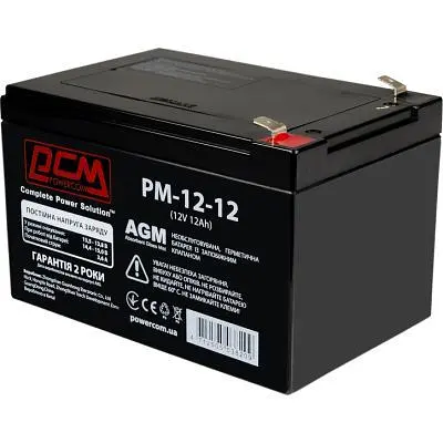 Батарея до ДБЖ Powercom 12В 12Ah (PM-12-12) - фото 2