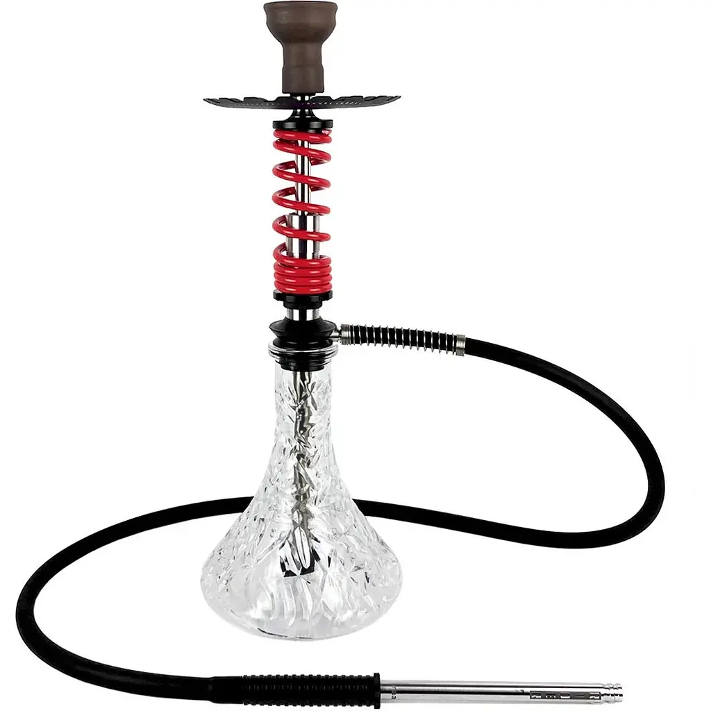 Кальян Trumpet Hookah Rider S Red (колба Crystal Clear) - фото 2