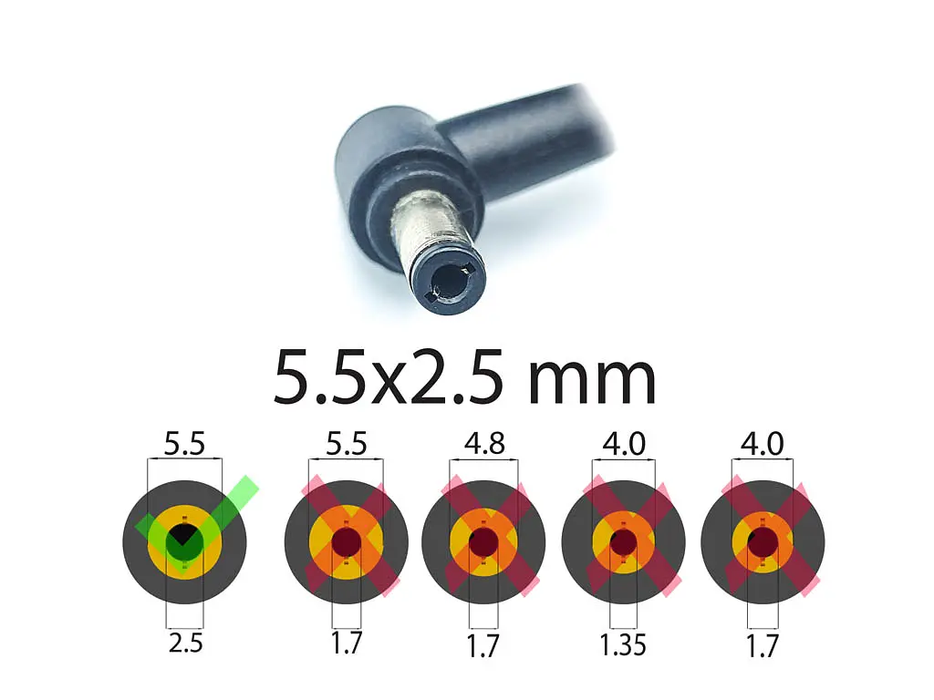 Зарядний пристрій для Asus 19V 2.37A 45W (5.5x2.5) Square (Квадратний з вилкою) - фото 2
