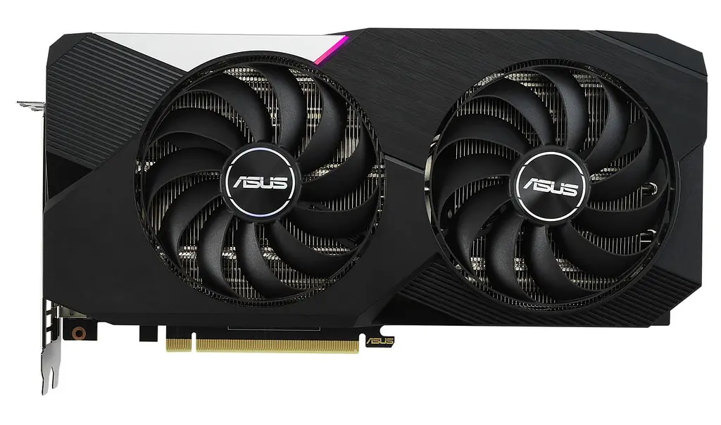 Відеокарта ASUS RTX 3060 Ti 8GB Dual V2 OC LHR (DUAL-RTX3060TI-O8G-V2) (GDDR6, 256 bit, PCI-E v4.0 x16) Б/в