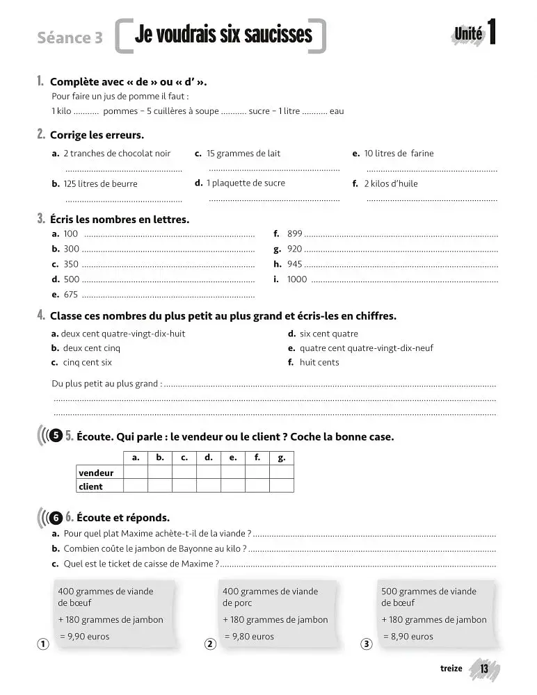 Merci! 3. A2. Cahier d`exercices - фото 6