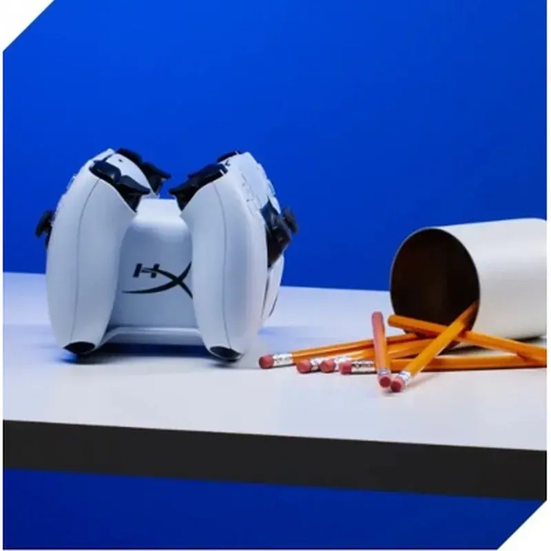 Зарядний пристрій HyperX ChargePlay Duo для PS5 DualSense White (51P68AA) - фото 8