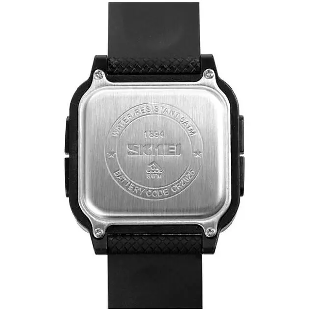 Наручний годинник чоловічий Skmei 1894 Black - White (12350) - фото 3