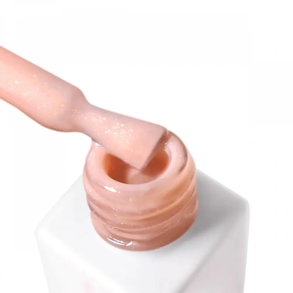 Рідкий гель для укріплення та моделювання PolyLiquid gel 10 Apricot Gleam бежевий JOIA vegan 8 мл - фото 5