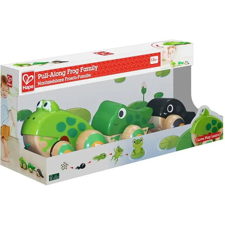 Деревянная каталка Hape Лягушки (E0365) - фото 6