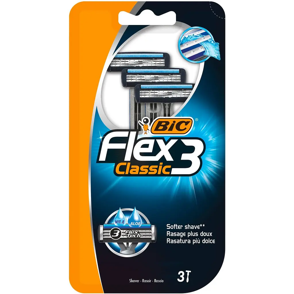 Набір одноразових станків BIC Flex 3 Classic 3 леза 3 шт. (646178) - фото 5
