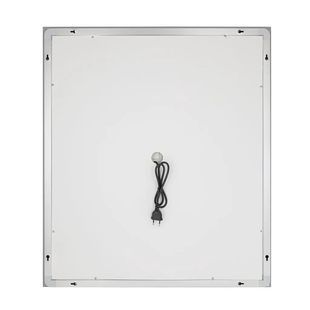 Дзеркало Qtap Mideya 700x800 з LED-підсвічуванням Touch, з антизапотіванням, з годинником, диммером яскравості QT2078DCF7080W - фото 6