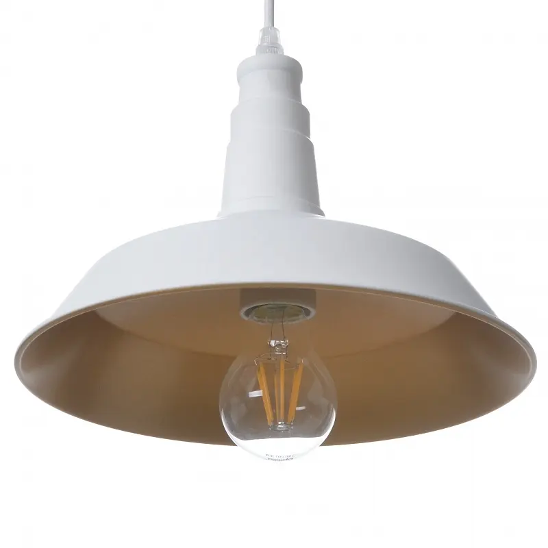 Люстра подвесная Brille лофт для кухни E27 60W WH (BL-221S/1) - фото 6