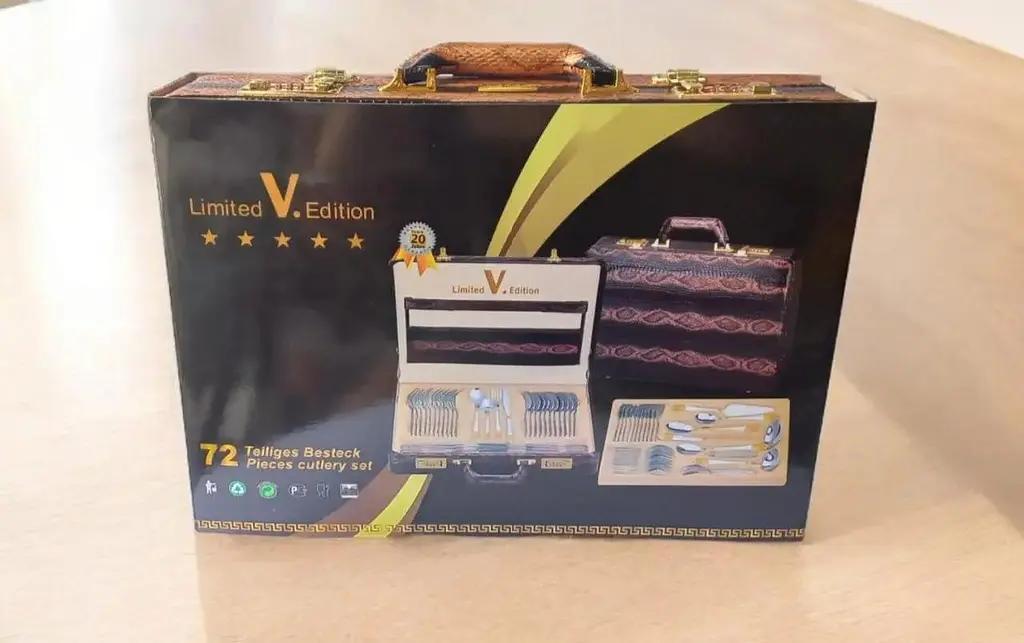 Набор столовых приборов Zepter Limited Edition LV-1004 в кейсе 72 предмета - фото 9
